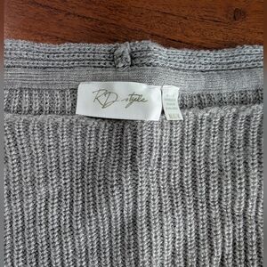 Gray Knit Sweater by RD Style
